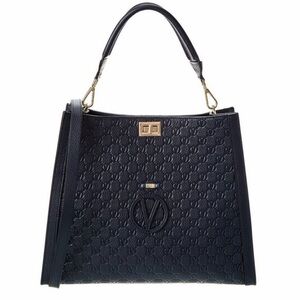 Mario Valentino Top-Handle Black Tote Bag with Gold Hardware, NWT*PRICE IS FIRM*
